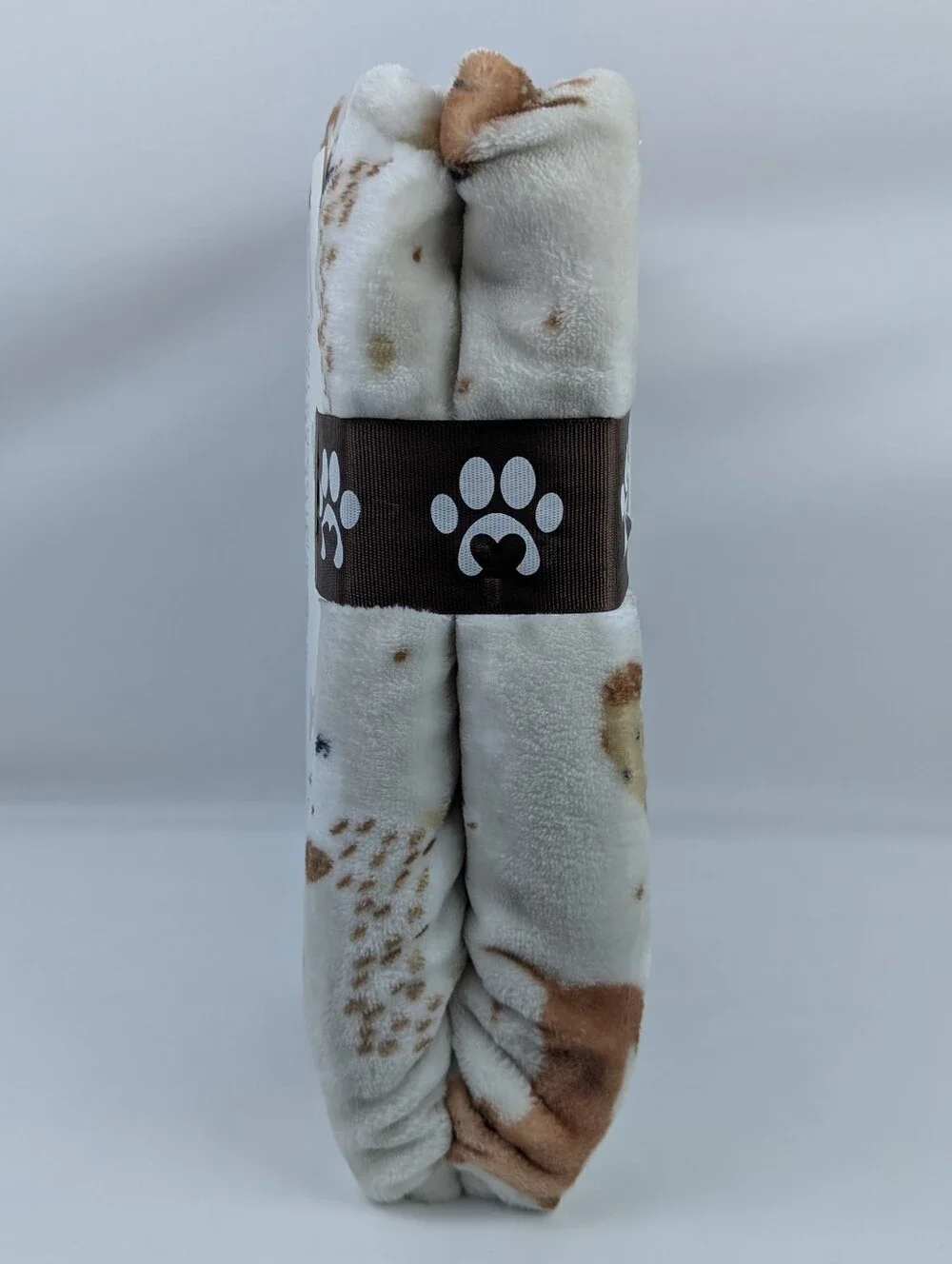 Dachshund Doxie Print Plush Pet Throw Oatmeal Browns Black White 50